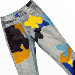 Hand Painted Vintage Jeans