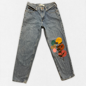 Hand Painted Vintage Jeans